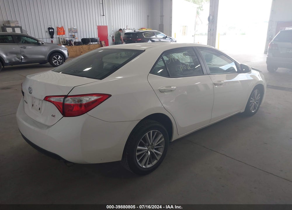 2014 TOYOTA COROLLA LE PLUS VIN: 5YFBURHE0EP030985