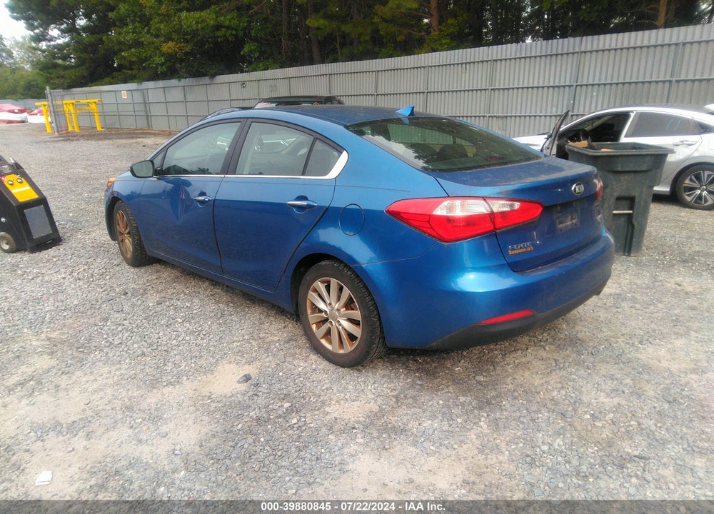 2015 KIA FORTE EX VIN: KNAFX4A80F5305900