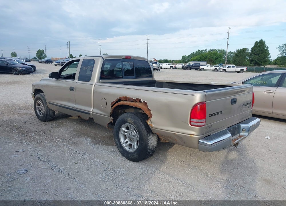 2004 DODGE DAKOTA SLT VIN: 1D7GL42K24S527906