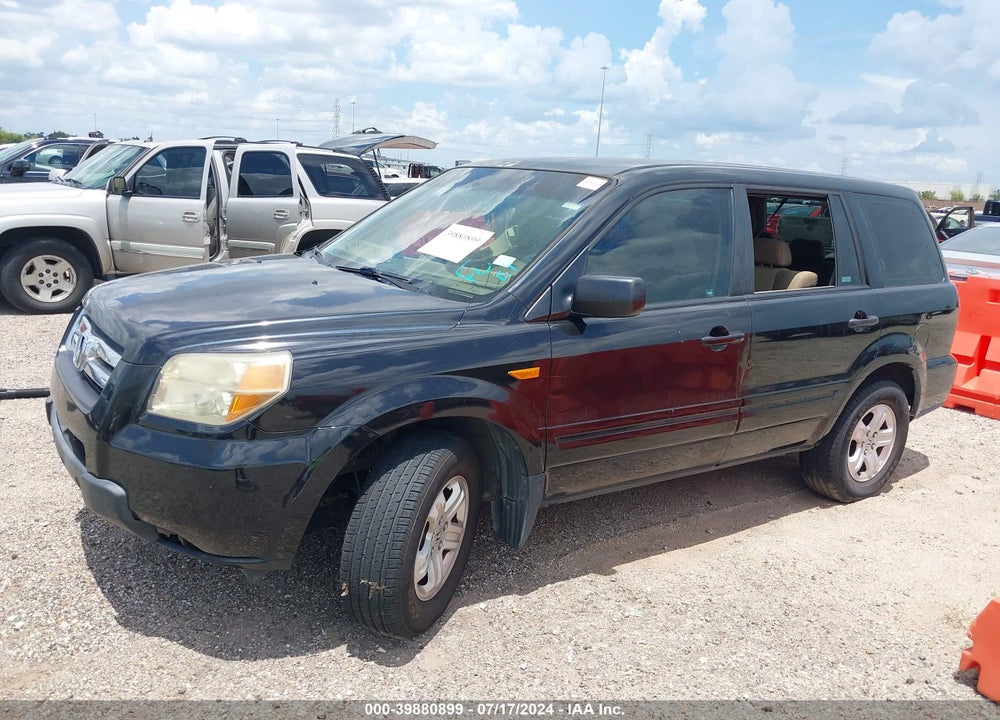 2007 HONDA PILOT LX VIN: 5FNYF28137B013962