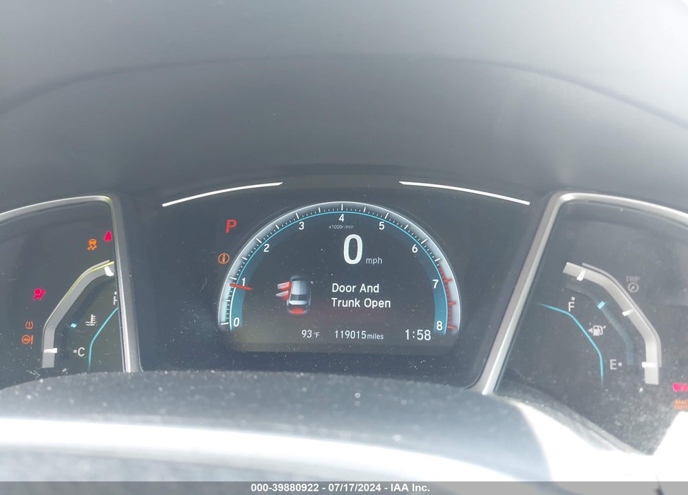 2017 HONDA CIVIC EX VIN: 19XFC2F78HE221883