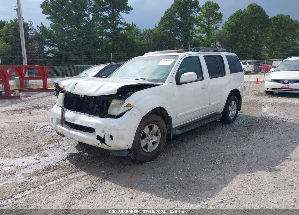 2007 NISSAN PATHFINDER SE VIN: 5N1AR18U97C631616