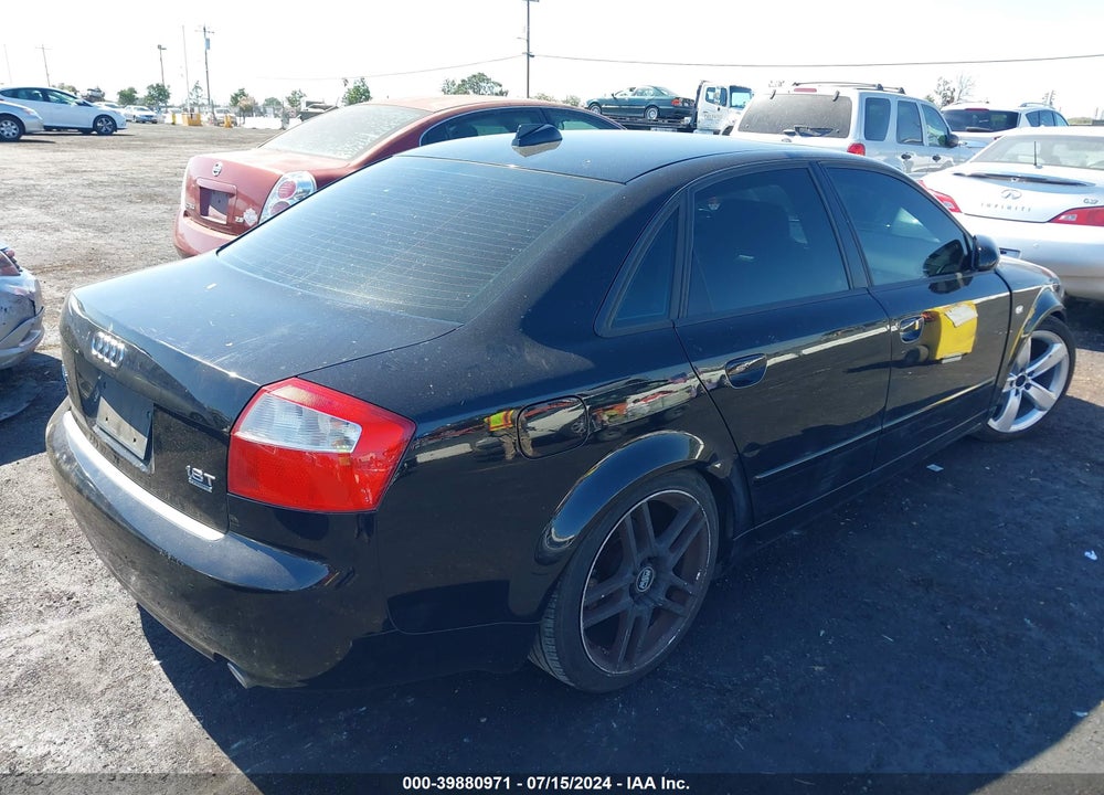 2004 AUDI A4 1.8T VIN: WAULC68E94A142416