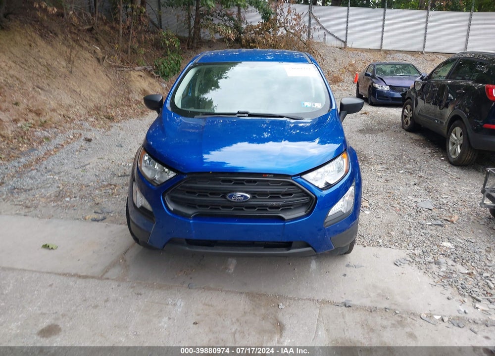 2022 FORD ECOSPORT S VIN: MAJ6S3FL0NC469110