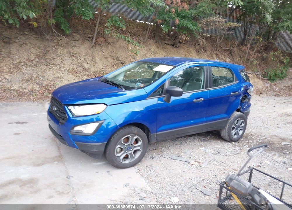 2022 FORD ECOSPORT S VIN: MAJ6S3FL0NC469110