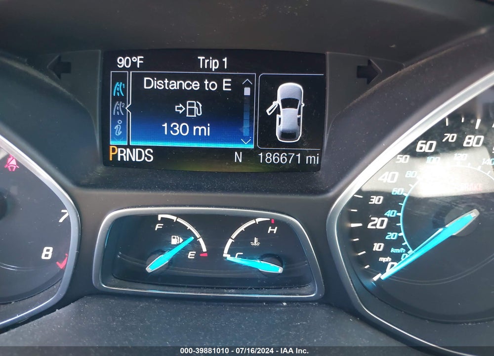 2013 FORD ESCAPE SE VIN: 1FMCU9G96DUA86659