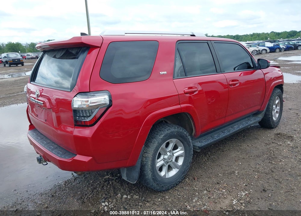 2018 TOYOTA 4RUNNER SR5 VIN: JTEBU5JR7J5540534