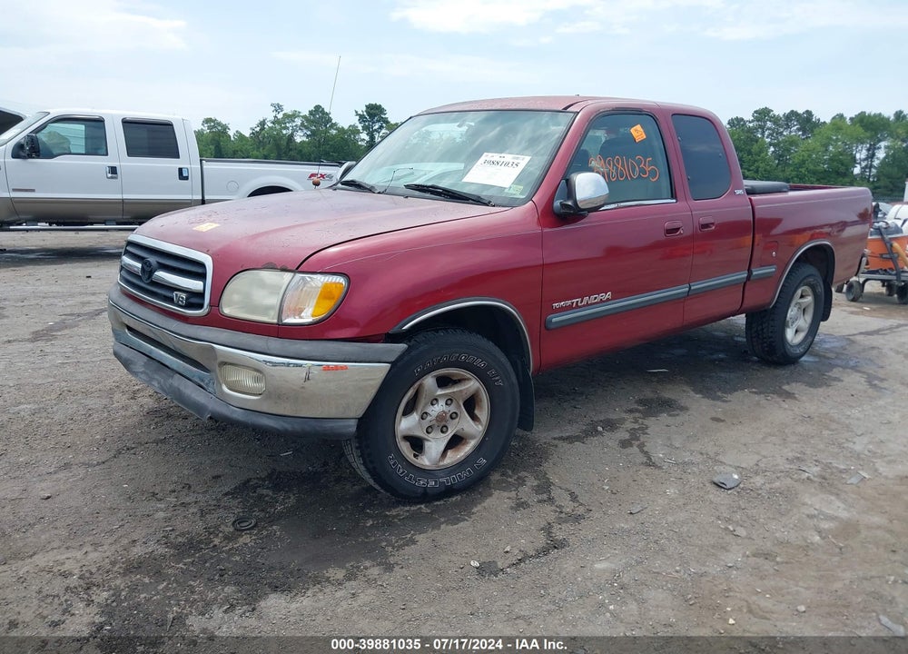 2000 TOYOTA TUNDRA SR5 V8 VIN: 5TBRT3417YS069322
