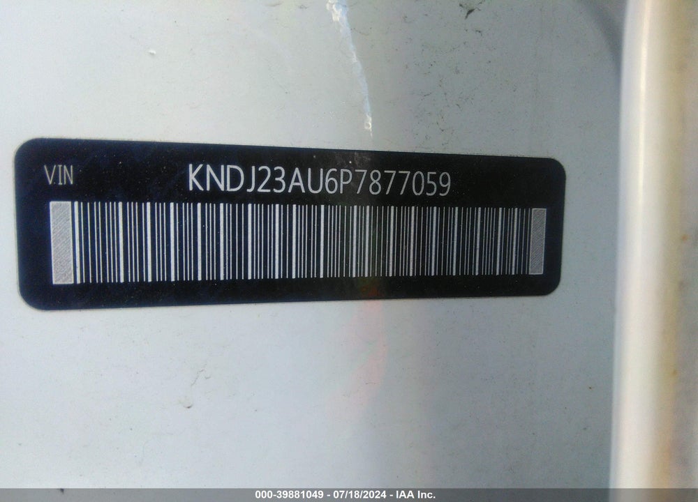 2023 KIA SOUL LX VIN: KNDJ23AU6P7877059