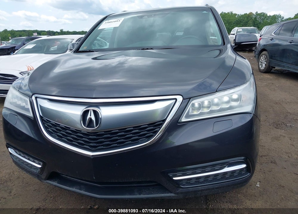 2014 ACURA MDX TECHNOLOGY PACKAGE VIN: 5FRYD4H40EB503539
