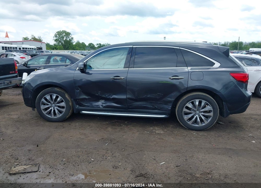 2014 ACURA MDX TECHNOLOGY PACKAGE VIN: 5FRYD4H40EB503539