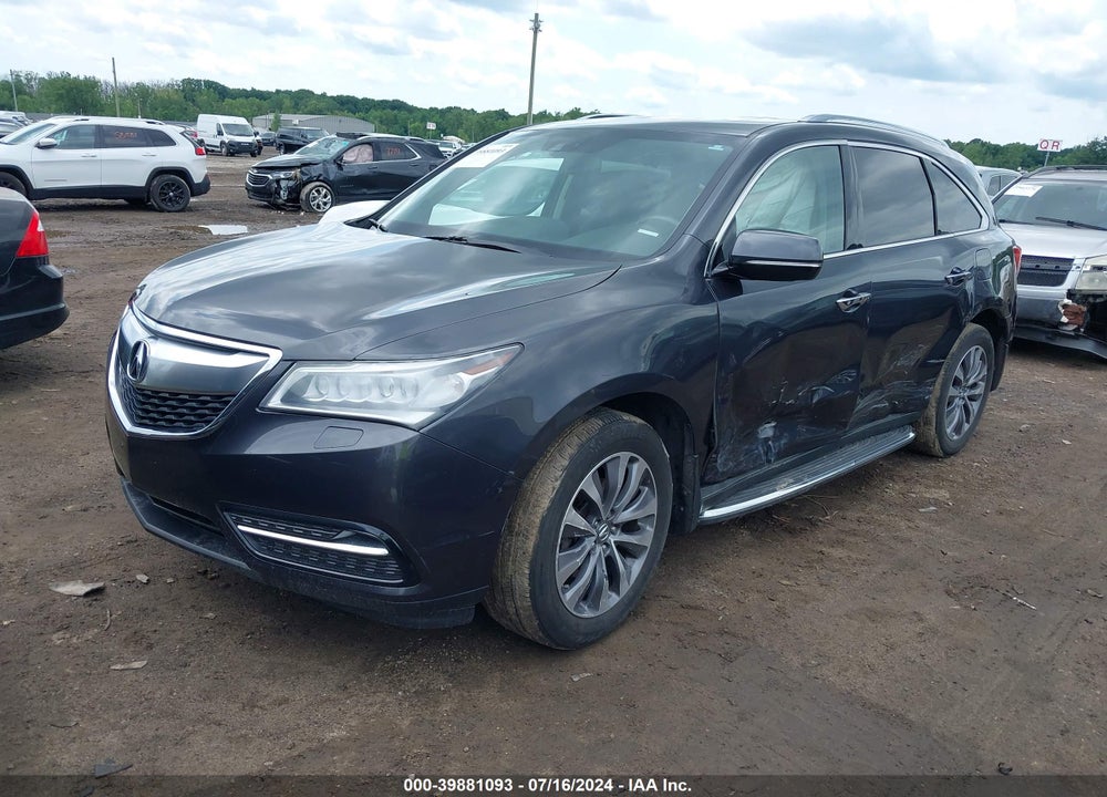 2014 ACURA MDX TECHNOLOGY PACKAGE VIN: 5FRYD4H40EB503539