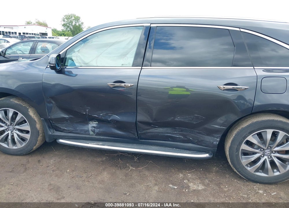 2014 ACURA MDX TECHNOLOGY PACKAGE VIN: 5FRYD4H40EB503539