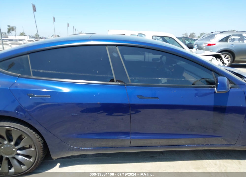 2023 TESLA MODEL 3 PERFORMANCE DUAL MOTOR ALL-WHEEL DRIVE VIN: 5YJ3E1EC7PF509747