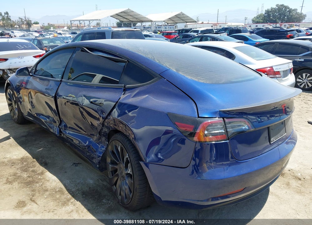 2023 TESLA MODEL 3 PERFORMANCE DUAL MOTOR ALL-WHEEL DRIVE VIN: 5YJ3E1EC7PF509747