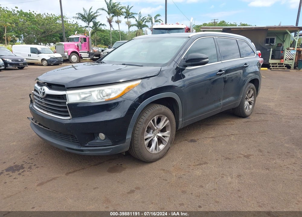 2015 TOYOTA HIGHLANDER XLE V6 VIN: 5TDKKRFH4FS111211