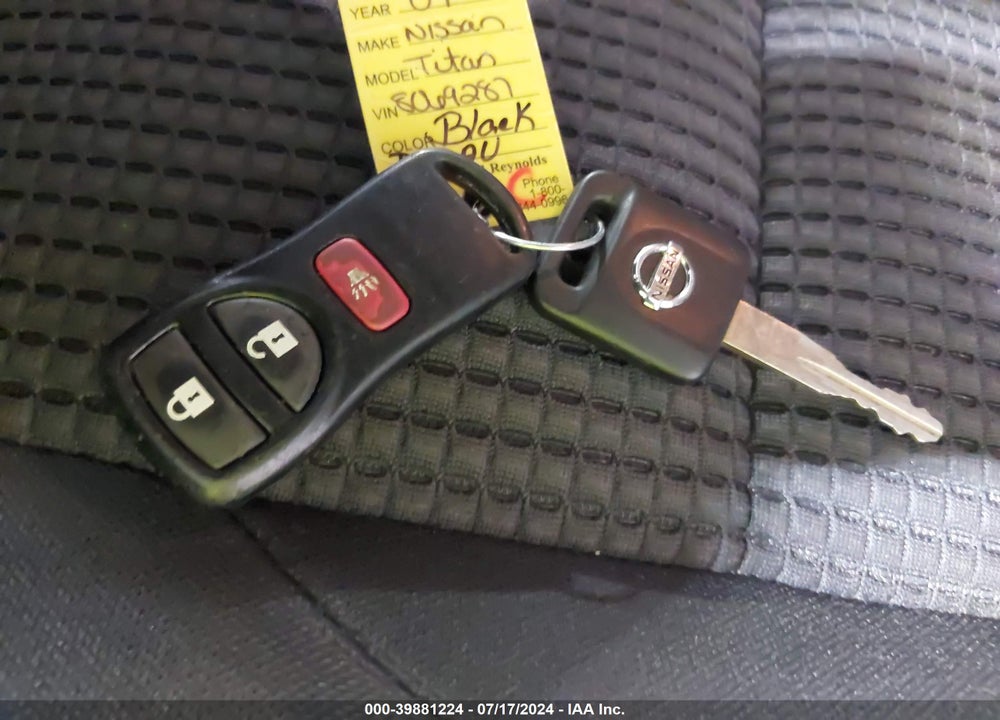 2009 NISSAN TITAN SE VIN: 1N6AA07D09N304422