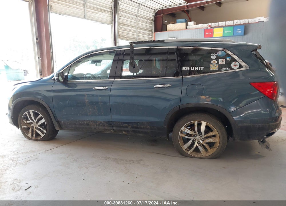 2017 HONDA PILOT ELITE VIN: 5FNYF6H06HB062010