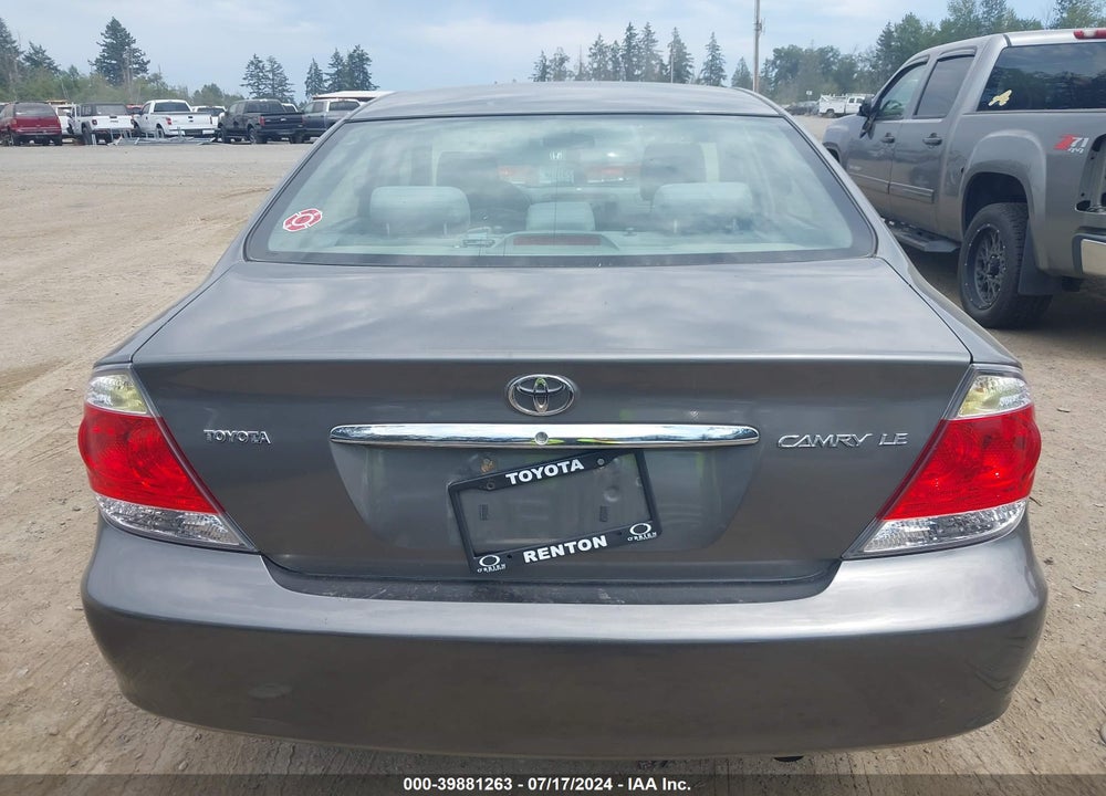 2005 TOYOTA CAMRY LE VIN: 4T1BE32K75U603291