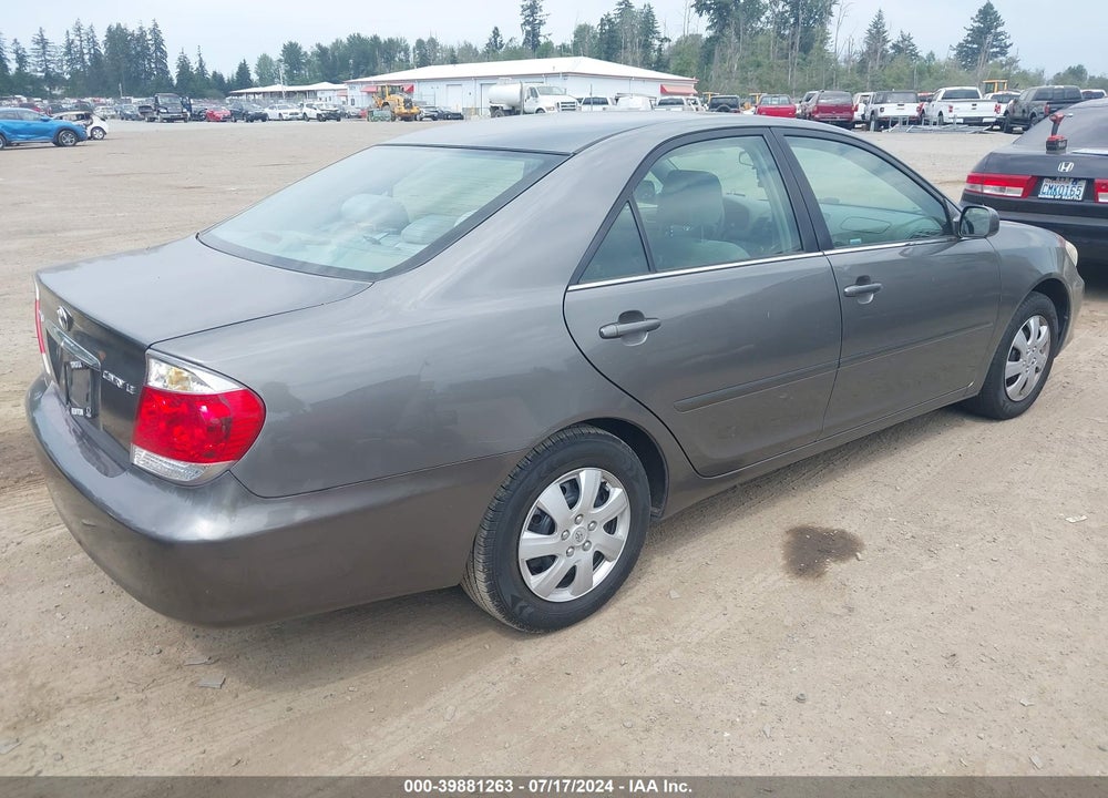 2005 TOYOTA CAMRY LE VIN: 4T1BE32K75U603291