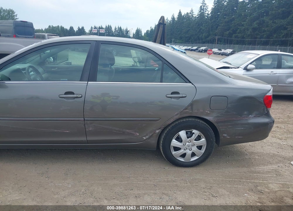 2005 TOYOTA CAMRY LE VIN: 4T1BE32K75U603291