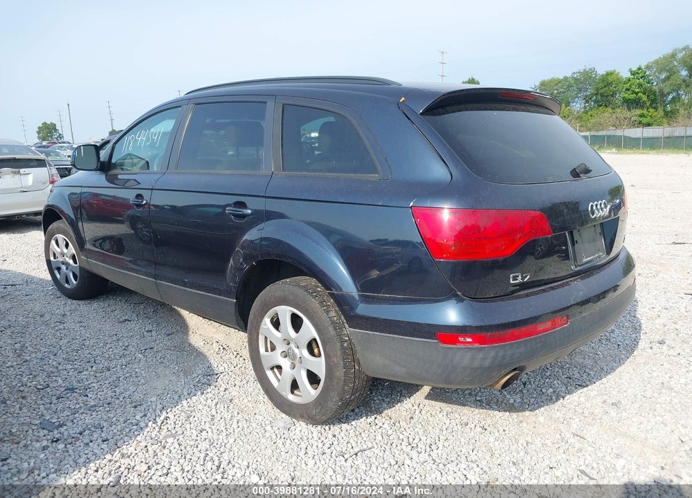 2007 AUDI Q7 3.6 VIN: WA1AY74L37D039897