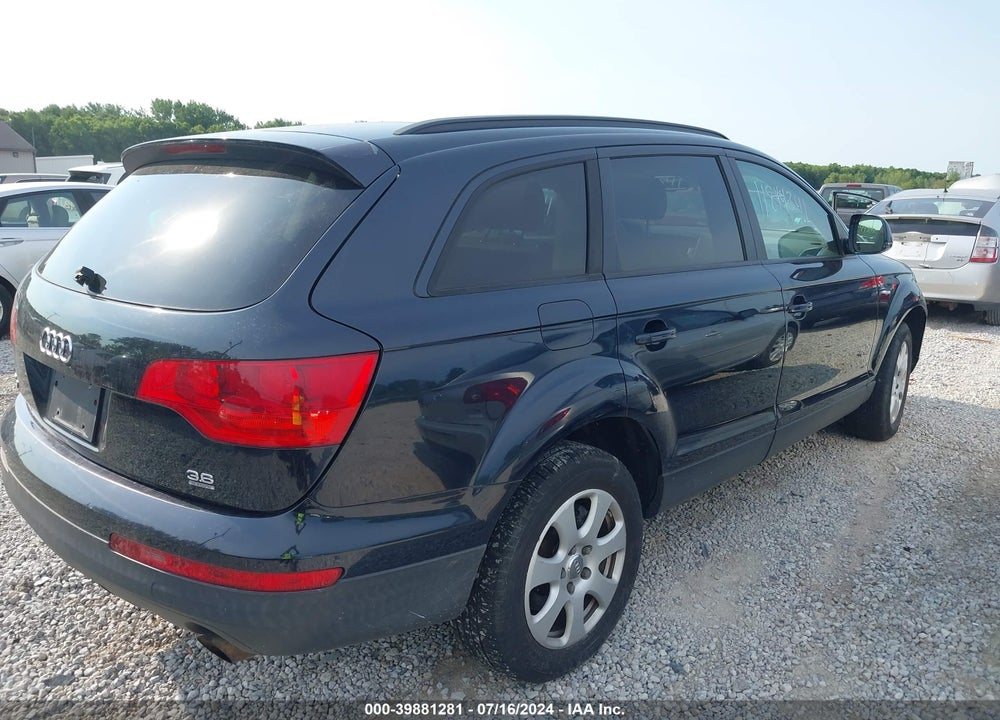 2007 AUDI Q7 3.6 VIN: WA1AY74L37D039897