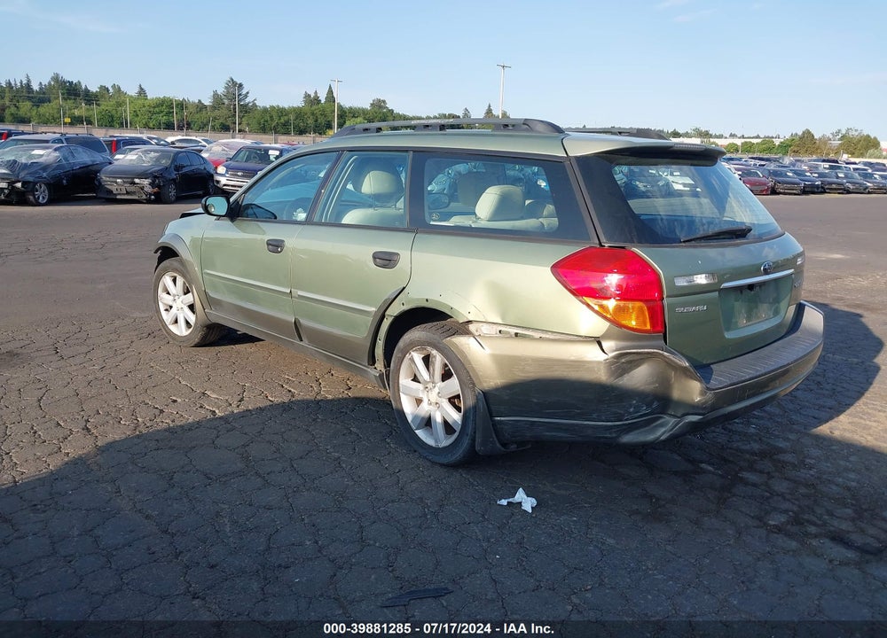 2006 SUBARU OUTBACK 2.5I VIN: 4S4BP61C967329579