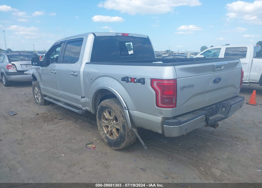 2016 FORD F150 SUPERCREW VIN: 1FTEW1EF9GKD07902