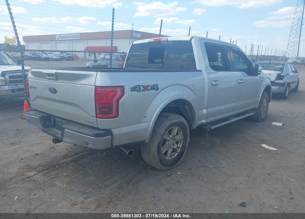 2016 FORD F150 SUPERCREW VIN: 1FTEW1EF9GKD07902