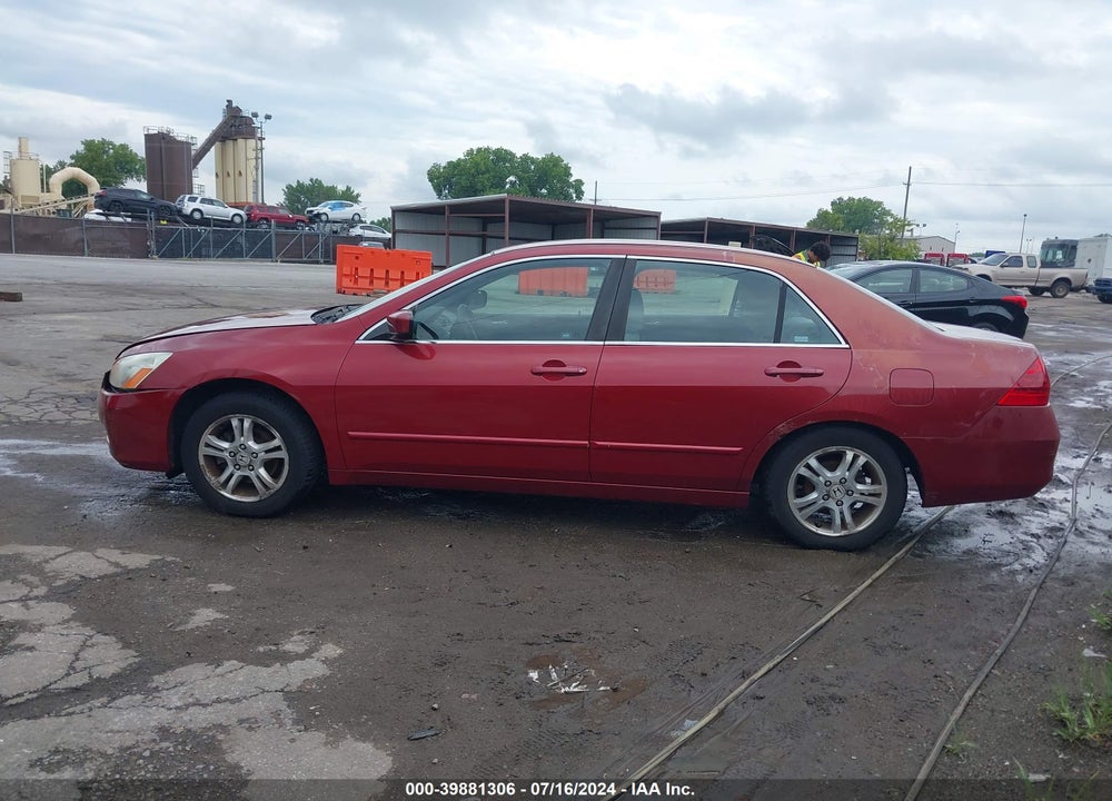 2007 HONDA ACCORD 2.4 SE VIN: 1HGCM56337A023620