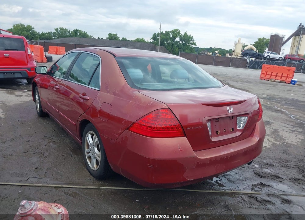 2007 HONDA ACCORD 2.4 SE VIN: 1HGCM56337A023620