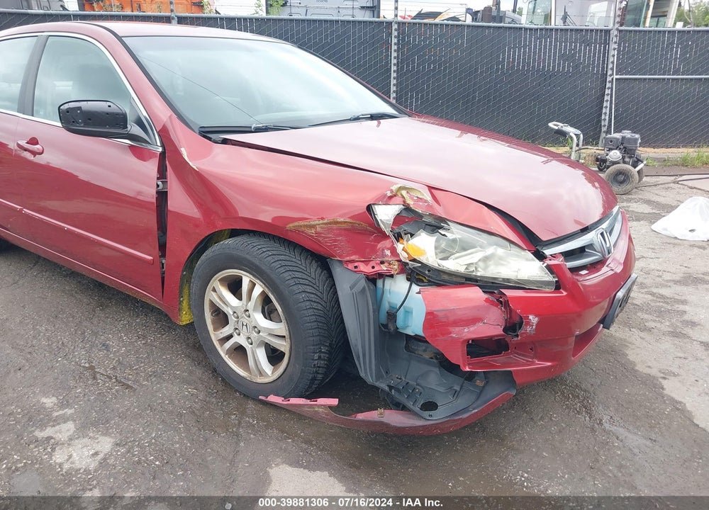 2007 HONDA ACCORD 2.4 SE VIN: 1HGCM56337A023620