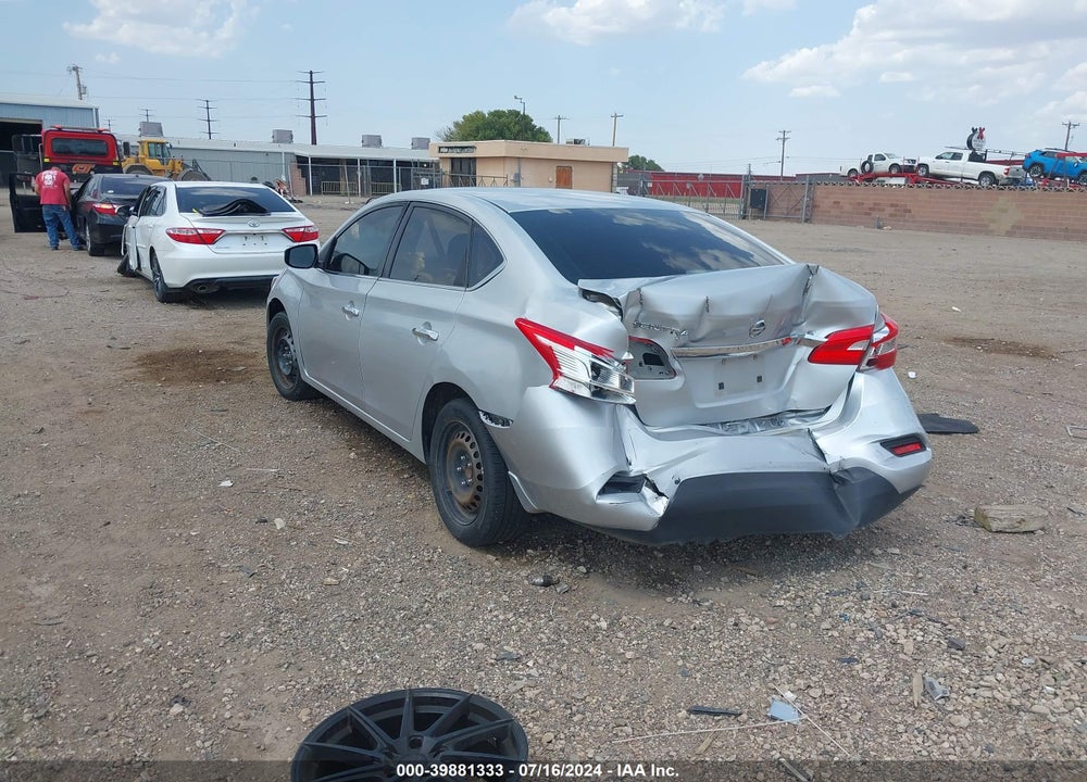 2016 NISSAN SENTRA S VIN: 3N1AB7AP0GY304368