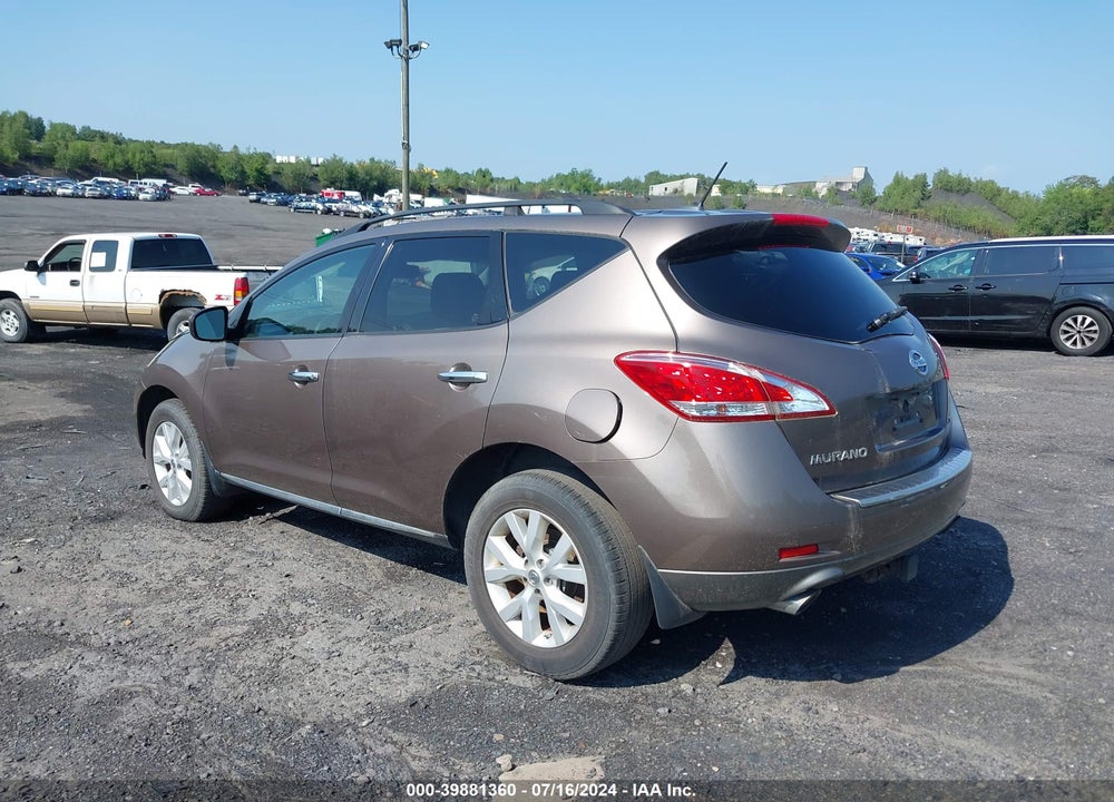 2012 NISSAN MURANO SL VIN: JN8AZ1MW2CW213603