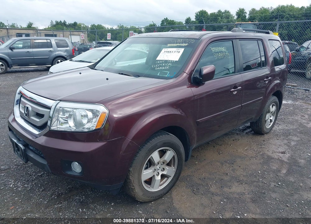 2011 HONDA PILOT EX-L VIN: 5FNYF3H7XBB005103