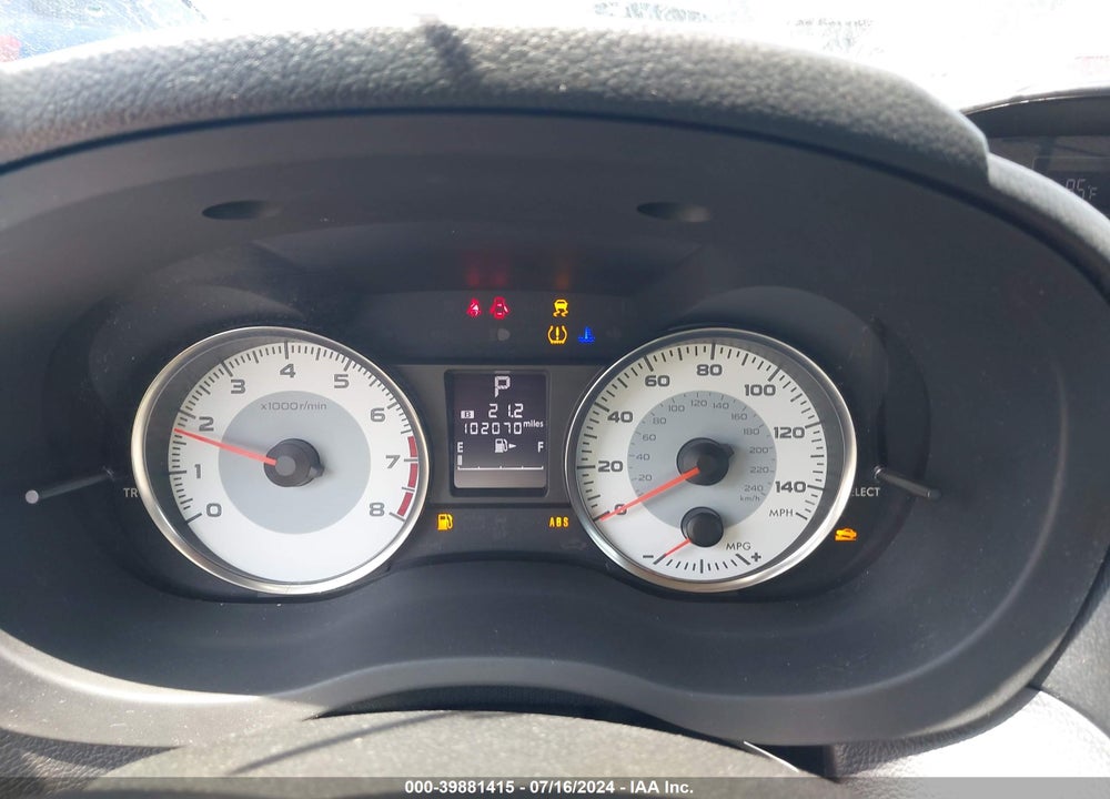 2013 SUBARU IMPREZA 2.0I SPORT LIMITED VIN: JF1GPAR62DH812128