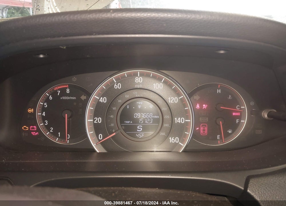 2017 HONDA ACCORD SPORT VIN: 1HGCR2F51HA308223