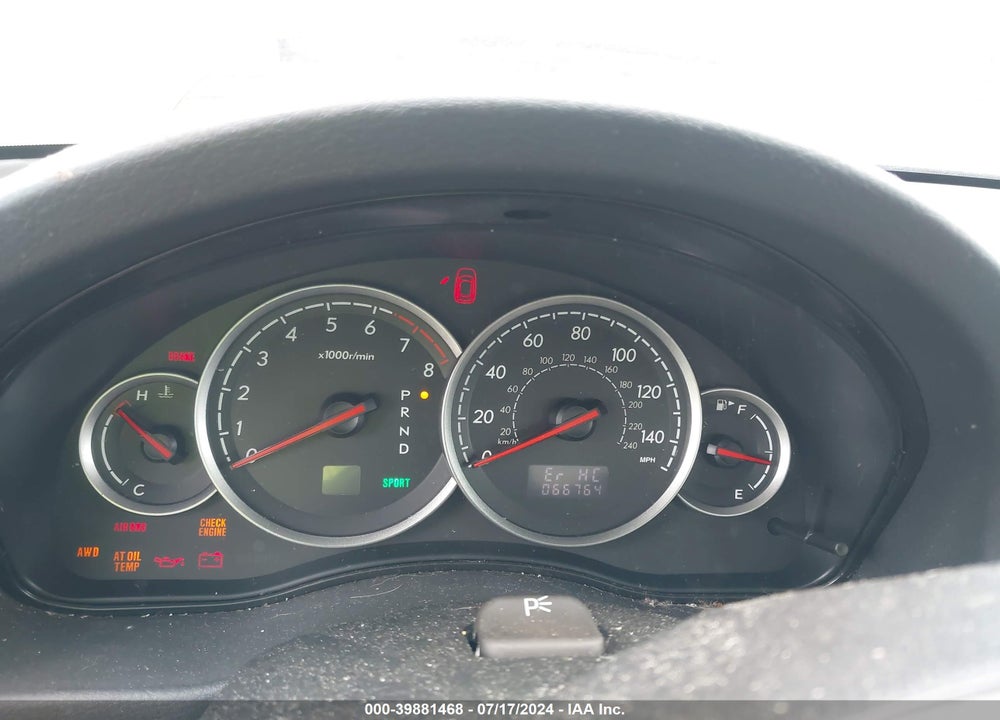 2006 SUBARU LEGACY 2.5I/2.5I LIMITED VIN: 4S3BL626567204040