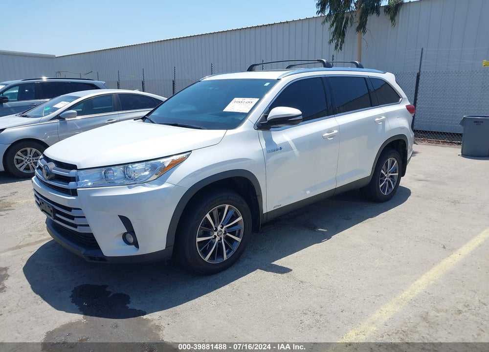 2019 TOYOTA HIGHLANDER HYBRID XLE VIN: 5TDJGRFH7KS056552