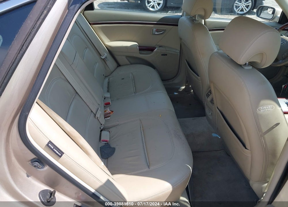 2006 HYUNDAI AZERA LIMITED/SE VIN: KMHFC46FX6A040038