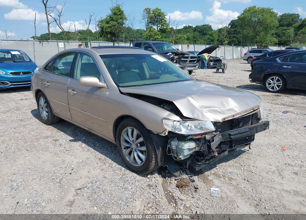 2006 HYUNDAI AZERA LIMITED/SE VIN: KMHFC46FX6A040038