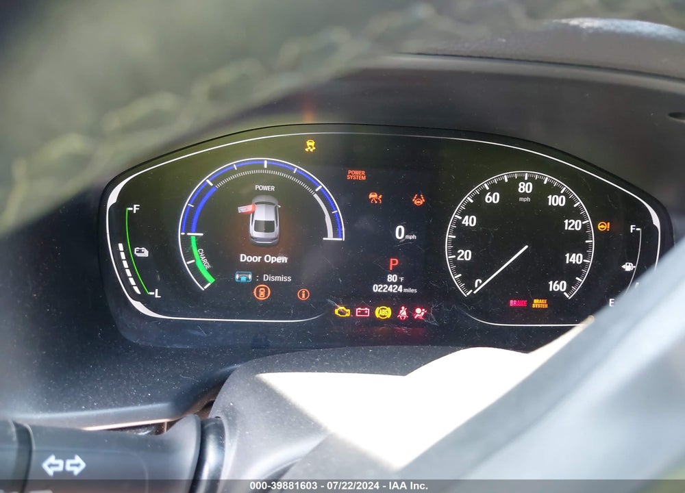 2022 HONDA ACCORD HYBRID SPORT VIN: 1HGCV3F27NA040166