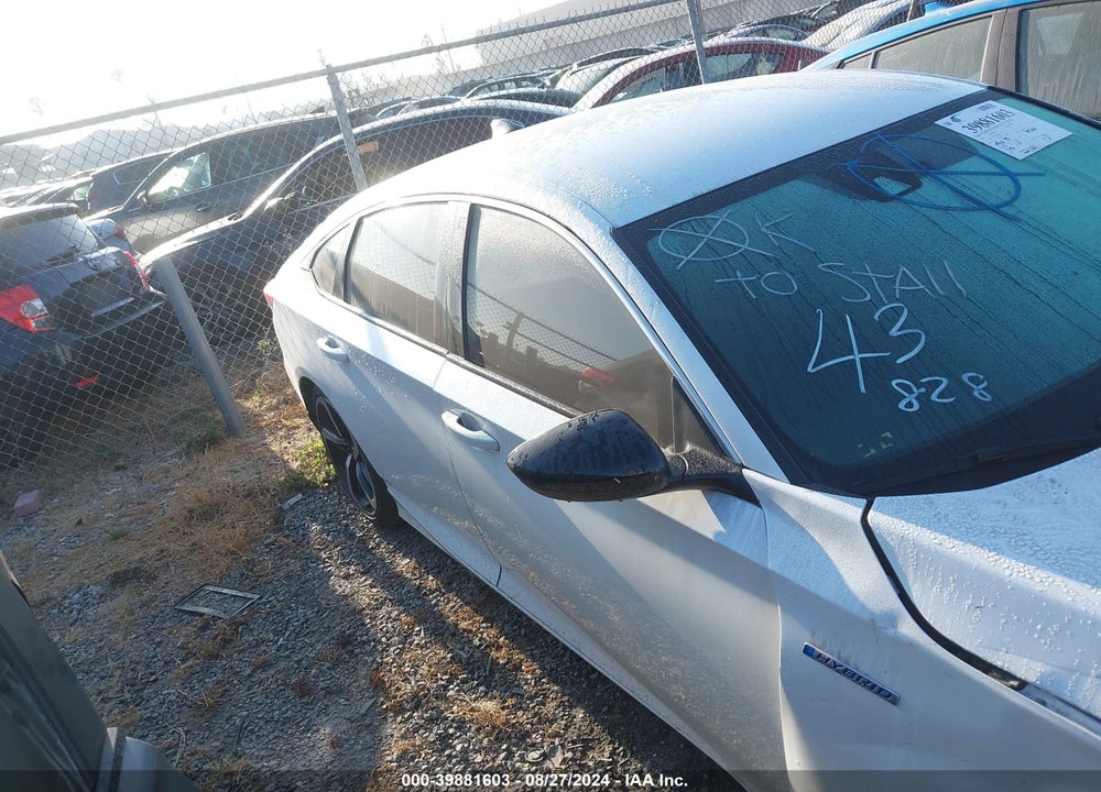 2022 HONDA ACCORD HYBRID SPORT VIN: 1HGCV3F27NA040166
