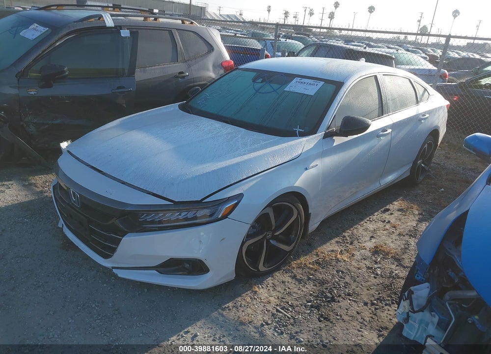 2022 HONDA ACCORD HYBRID SPORT VIN: 1HGCV3F27NA040166