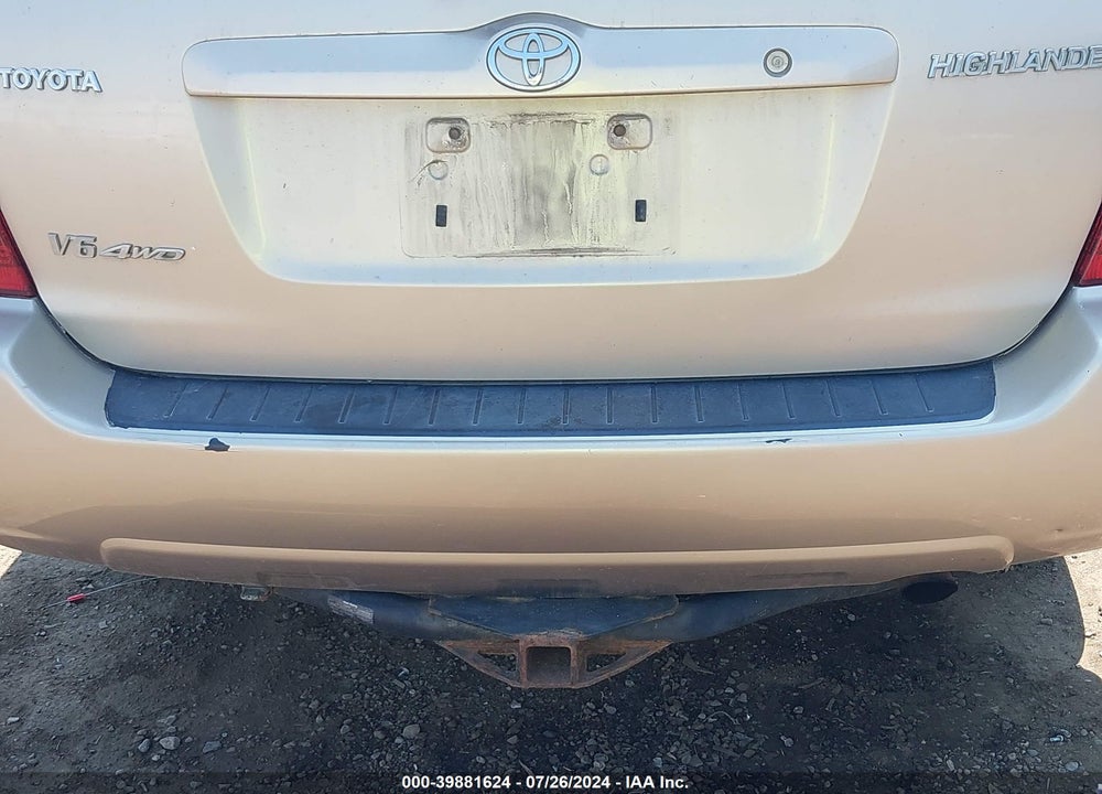 2006 TOYOTA HIGHLANDER LIMITED V6 VIN: JTEEP21AX60164431