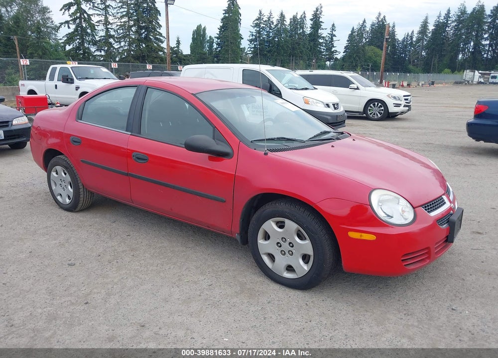 2005 DODGE NEON SE VIN: 1B3ES26C95D109507