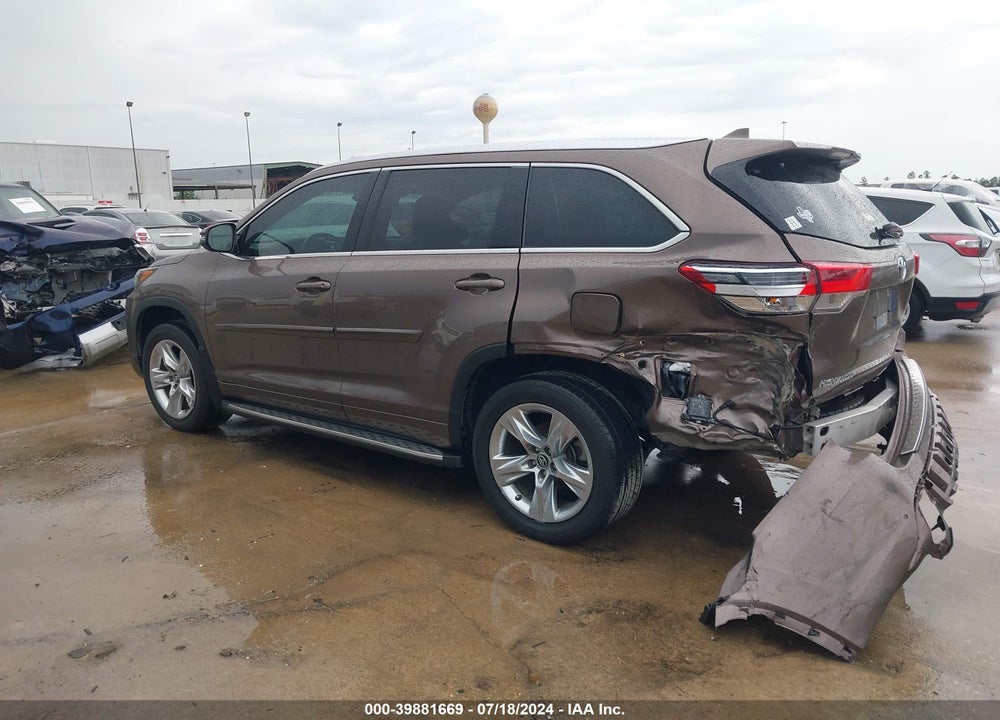 2018 TOYOTA HIGHLANDER LIMITED VIN: 5TDYZRFH9JS266173