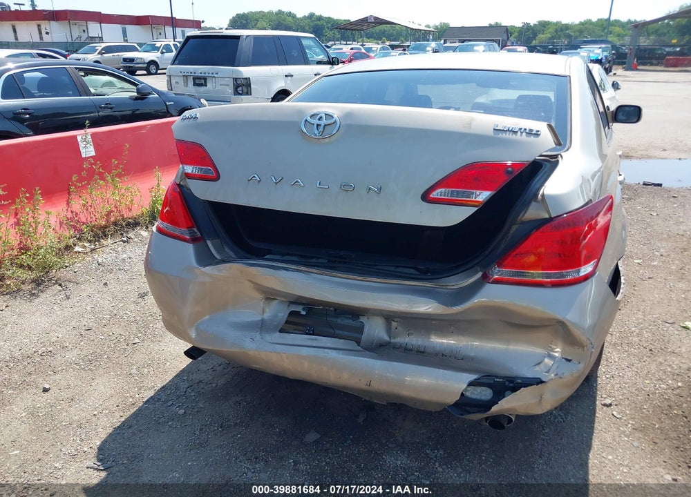 2006 TOYOTA AVALON LIMITED VIN: 4T1BK36BX6U070888