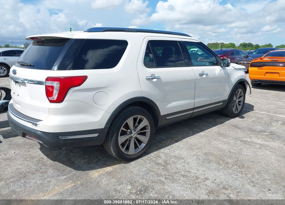 2018 FORD EXPLORER LIMITED VIN: 1FM5K7F8XJGA21514